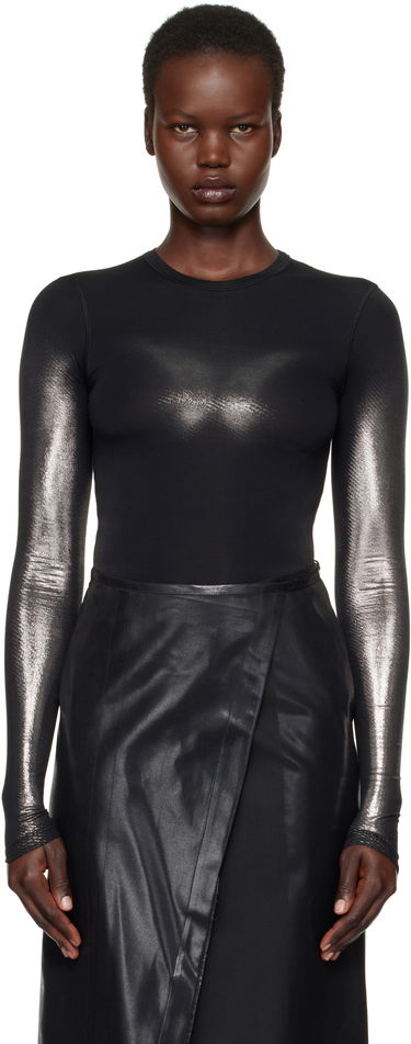 Body Diesel Long Sleeve Metallic T-Shirt Čierna | A15251 0WFBW, 0