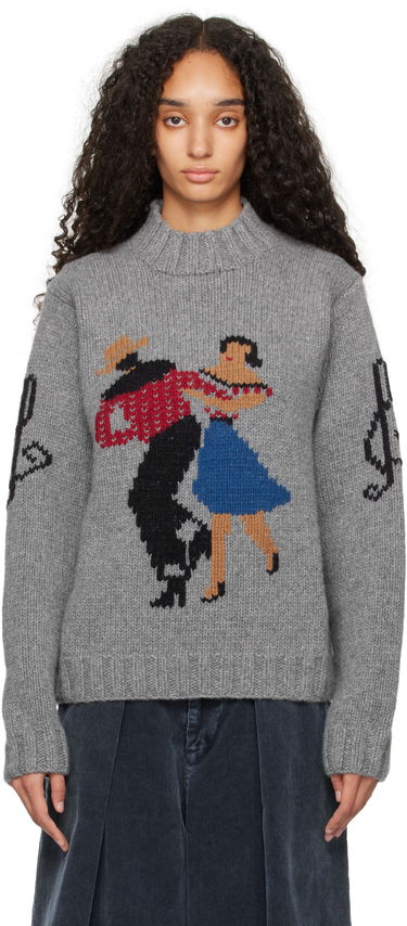 Sveter YMC YMC Bluto Knit Sweater Šedá | Q8XAW, 0