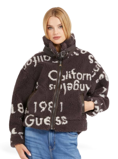 Bunda GUESS Faux Fur Reversible Hnedá | W3BL75WFVP2