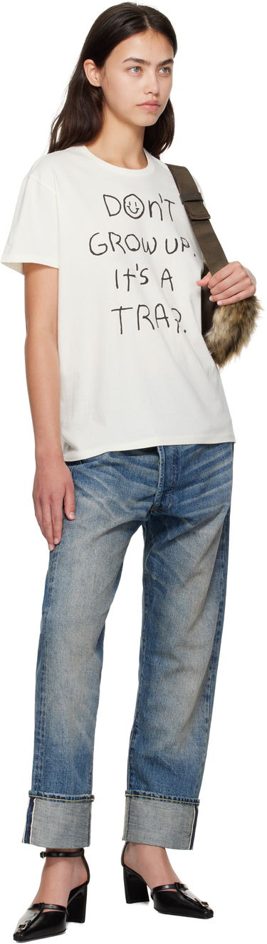 Džínsy R13 R13 Cuffed Crossover Jeans Modrá | R13WD193-D324B, 3