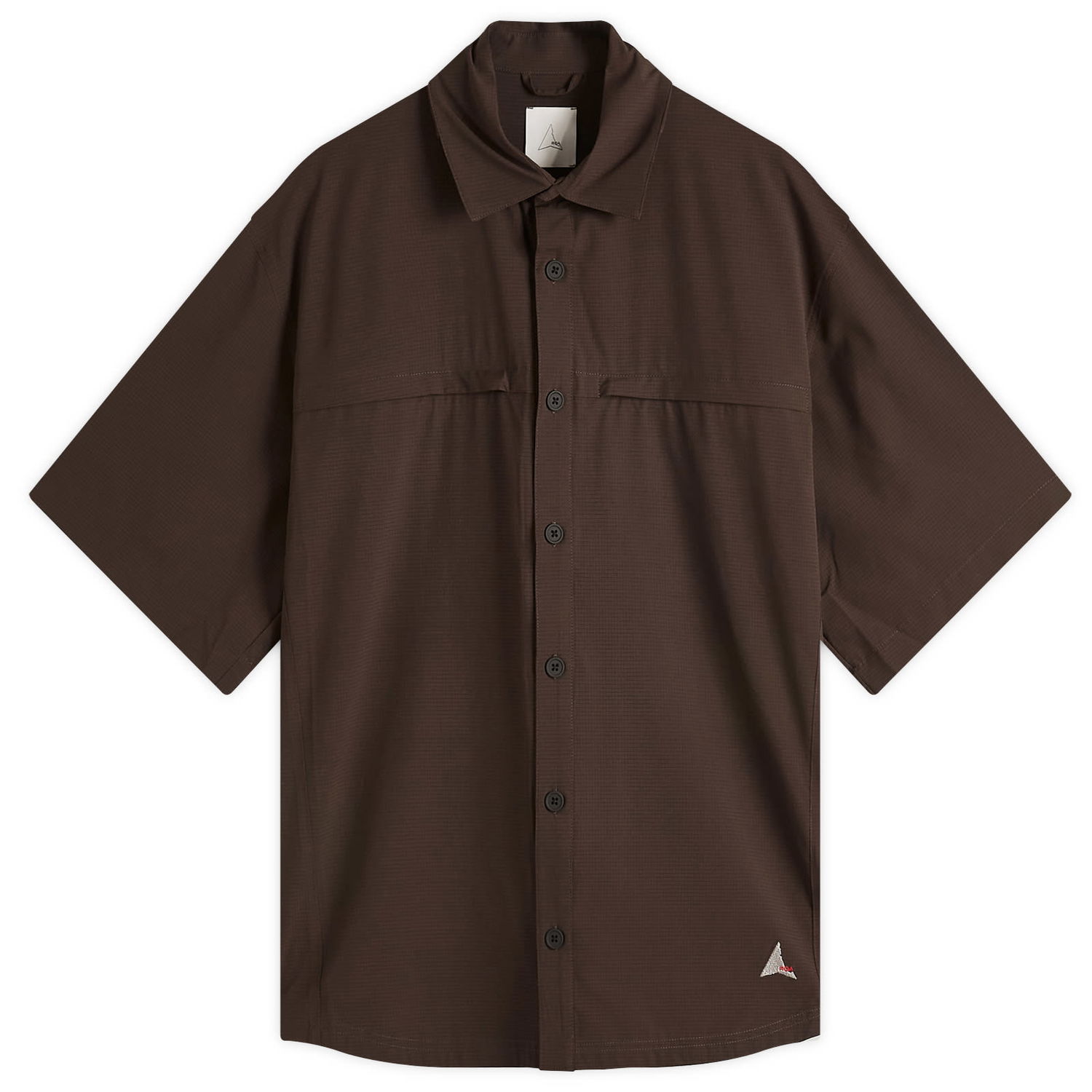 Košeľa ROA Dot Air Short Sleeve Shirt, Size Large Hnedá | RBMW0371FA263-BRW0003, 1