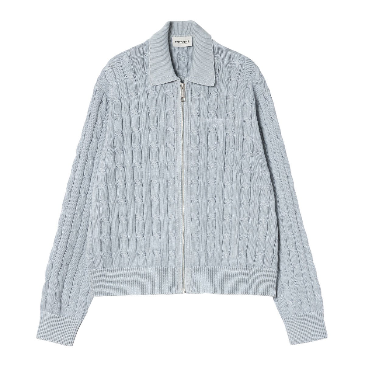 Sveter Carhartt WIP Women's Carter Cable Knit Sweater Jacket Modrá | I035180_5, 0