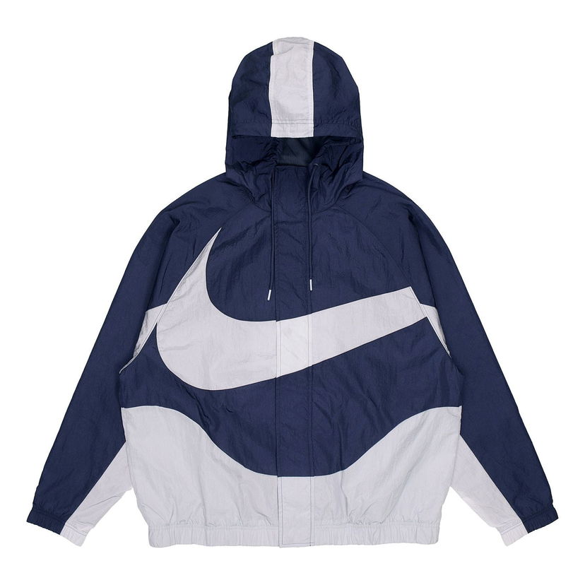 Vetrovka Nike Sportswear Swoosh Large Logo Woven Jacket Modrá | DD5968-437