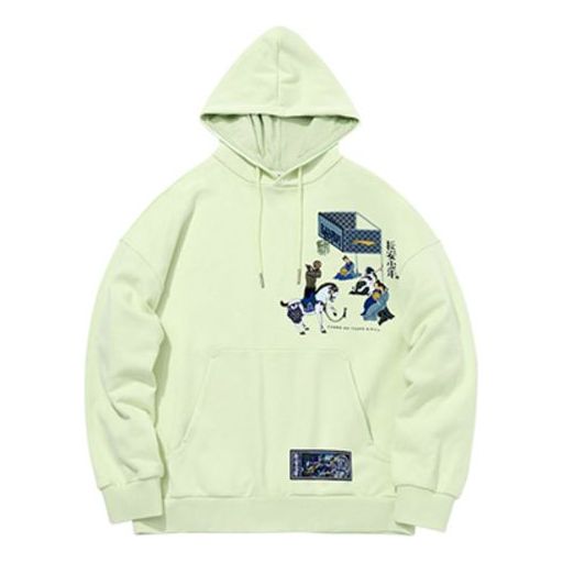 Mikina Li-Ning BadFive Pullover Hoodie Zelené | AWDQB45-2