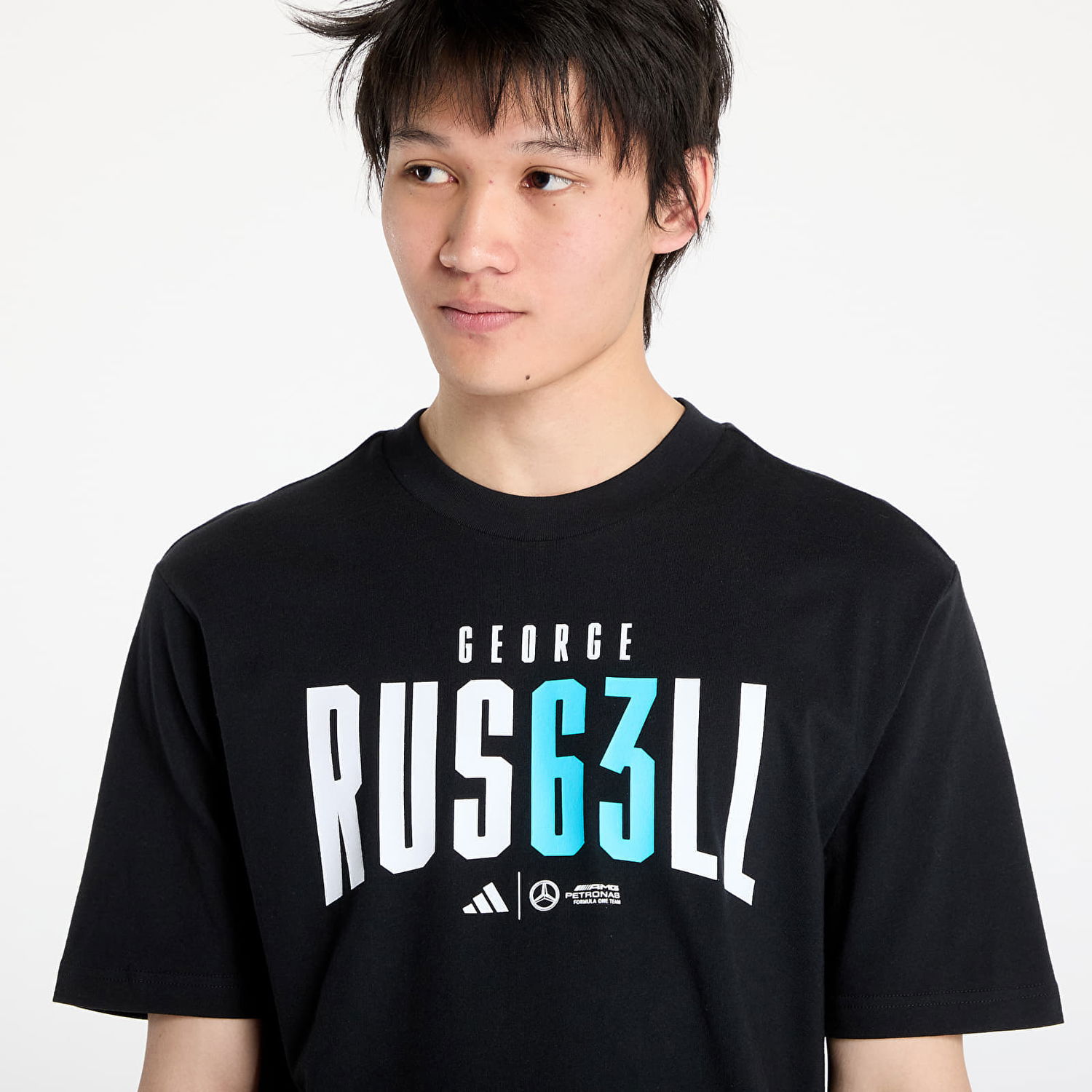 Tričko adidas Performance Mercedes-AMG Petronas Formula One Team George Russell T-Shirt Čierna | JZ8905, 1
