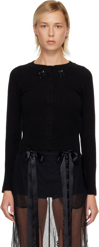 Sveter Simone Rocha Simone Rocha Embellished Cashmere Cardigan Čierna | COMK3B 0667, 0