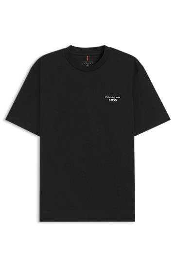 Tričko BOSS Porsche x BOSS Targa Mercerized Cotton T-Shirt Čierna | 50543200, 0