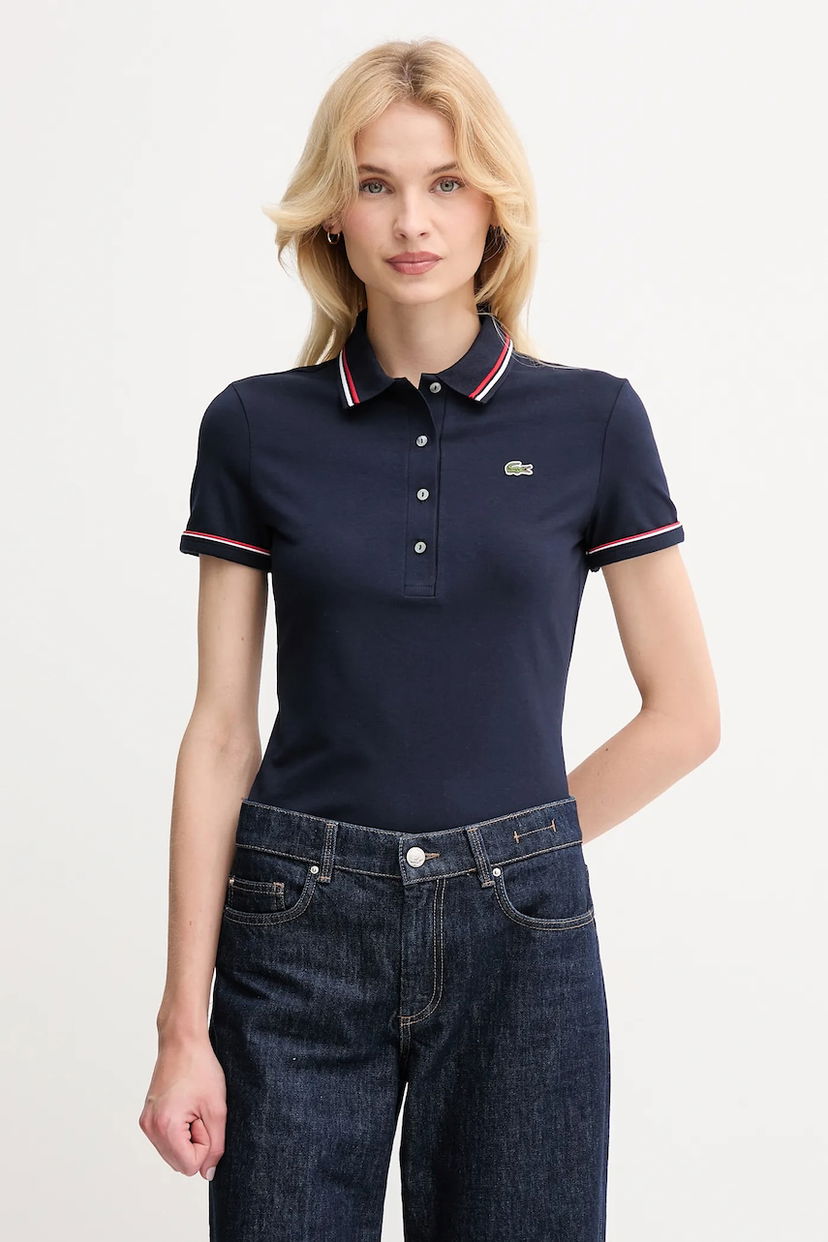 Polo tričko Lacoste Lacoste Slim Fit Polo Shirt Navy | DF5284