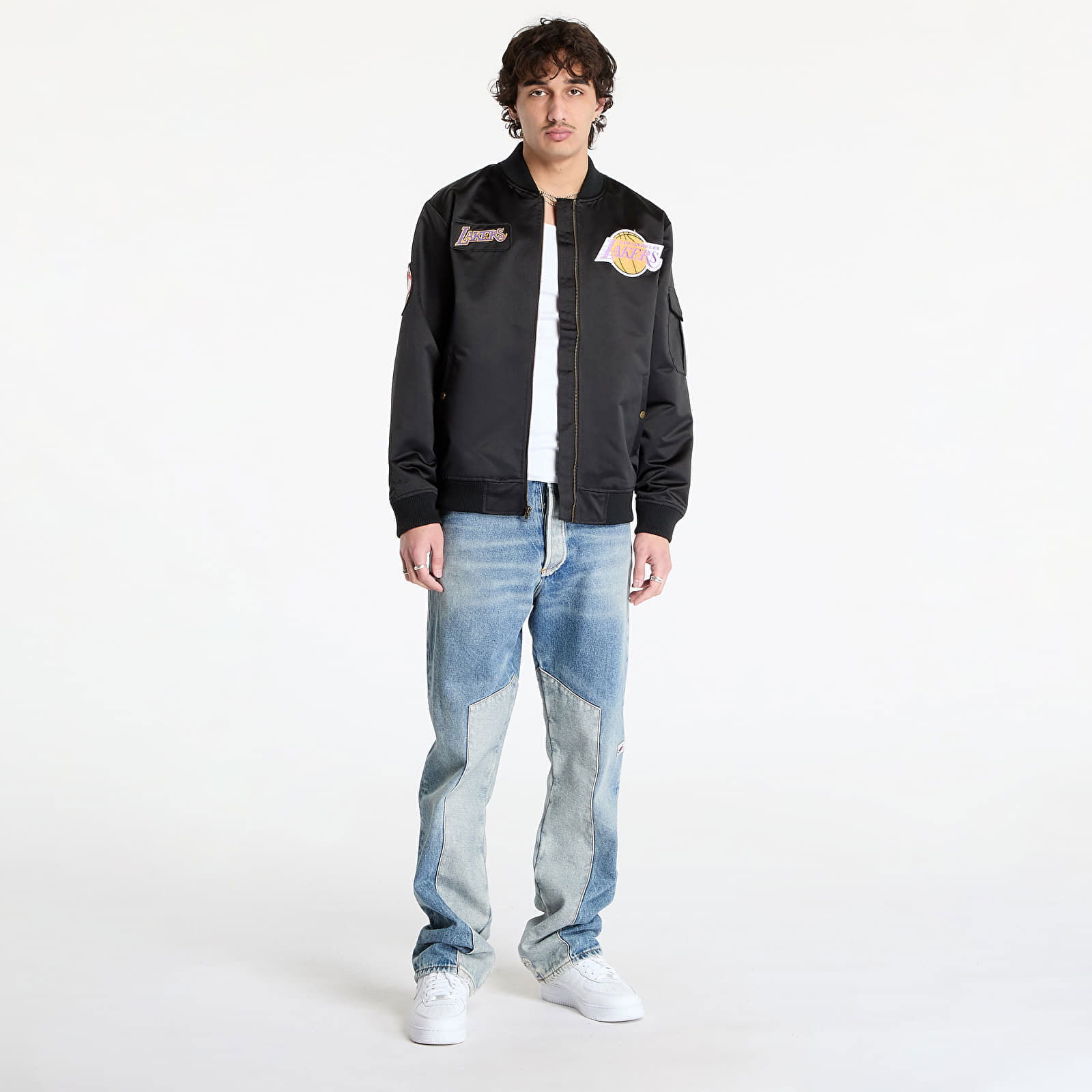 Team Leader Satin Bomber Jacket