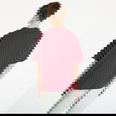 Tričko New Era Oversized Pinstripe T-shirt Vínová | 60758724, 2