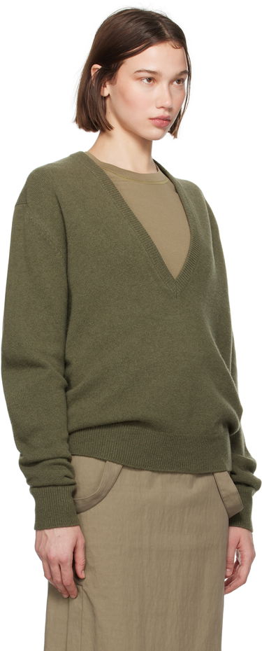 Sveter LEMAIRE LEMAIRE Deep V-Neck Sweater Šedá | TO1253 LK1026, 4