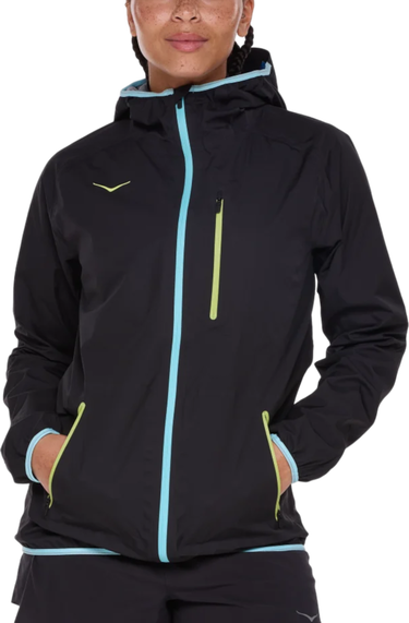 Vetrovka Hoka One One Hoka Tecsky Waterproof Jacket Čierna | 1156100-blk, 0