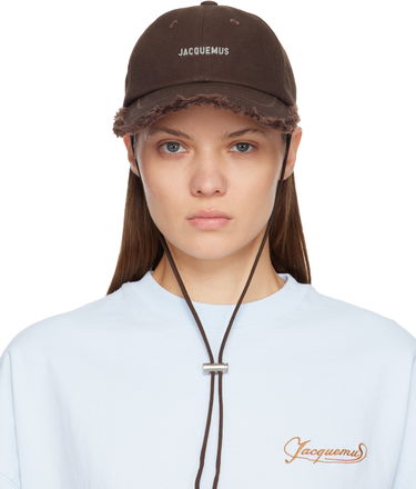 Šiltovka Jacquemus Distressed Brim Drawstring 'The Artichaut' Cap Hnedá | 23EACU00452AW00255, 0