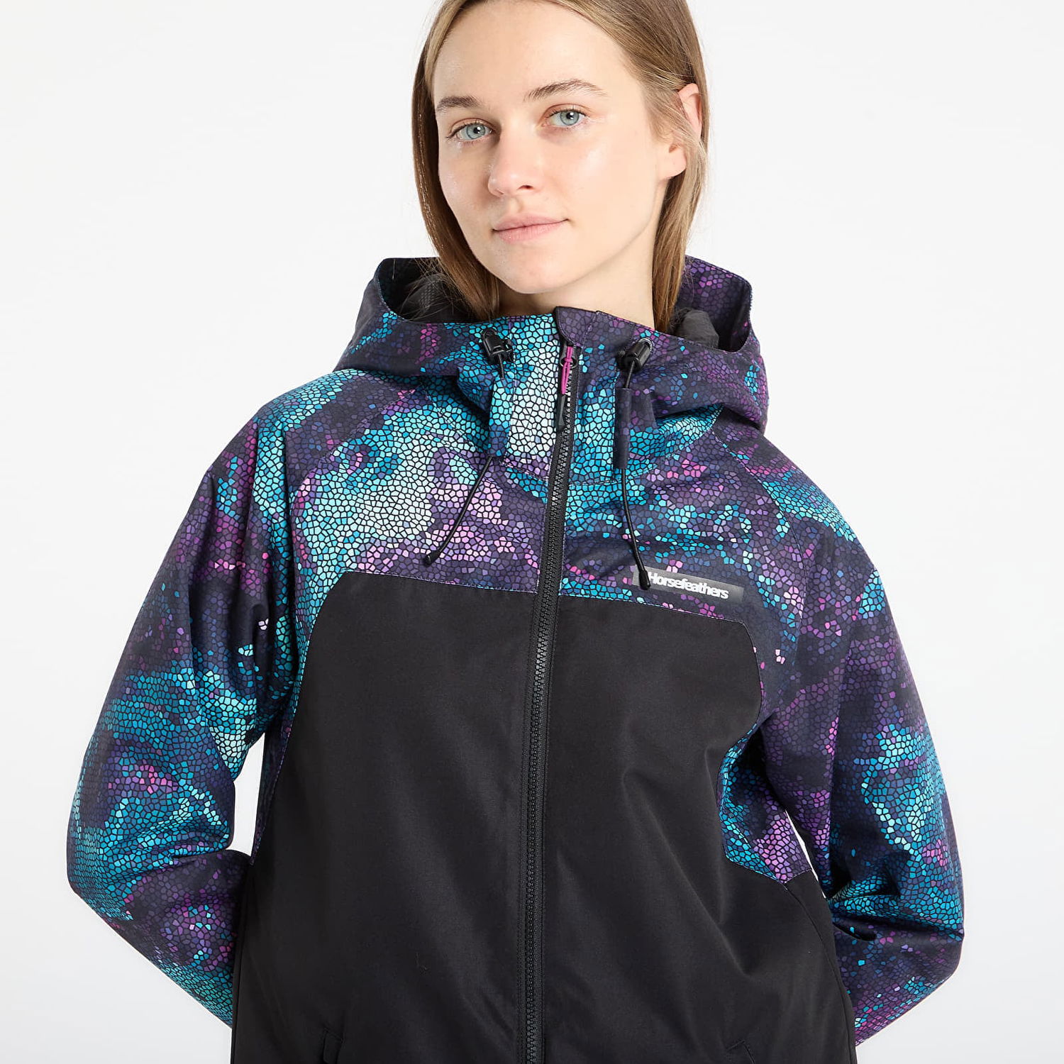 Bunda Horsefeathers Tay Hooded Snow Jacket Mosaic Rôznofarebný | OW232A, 1