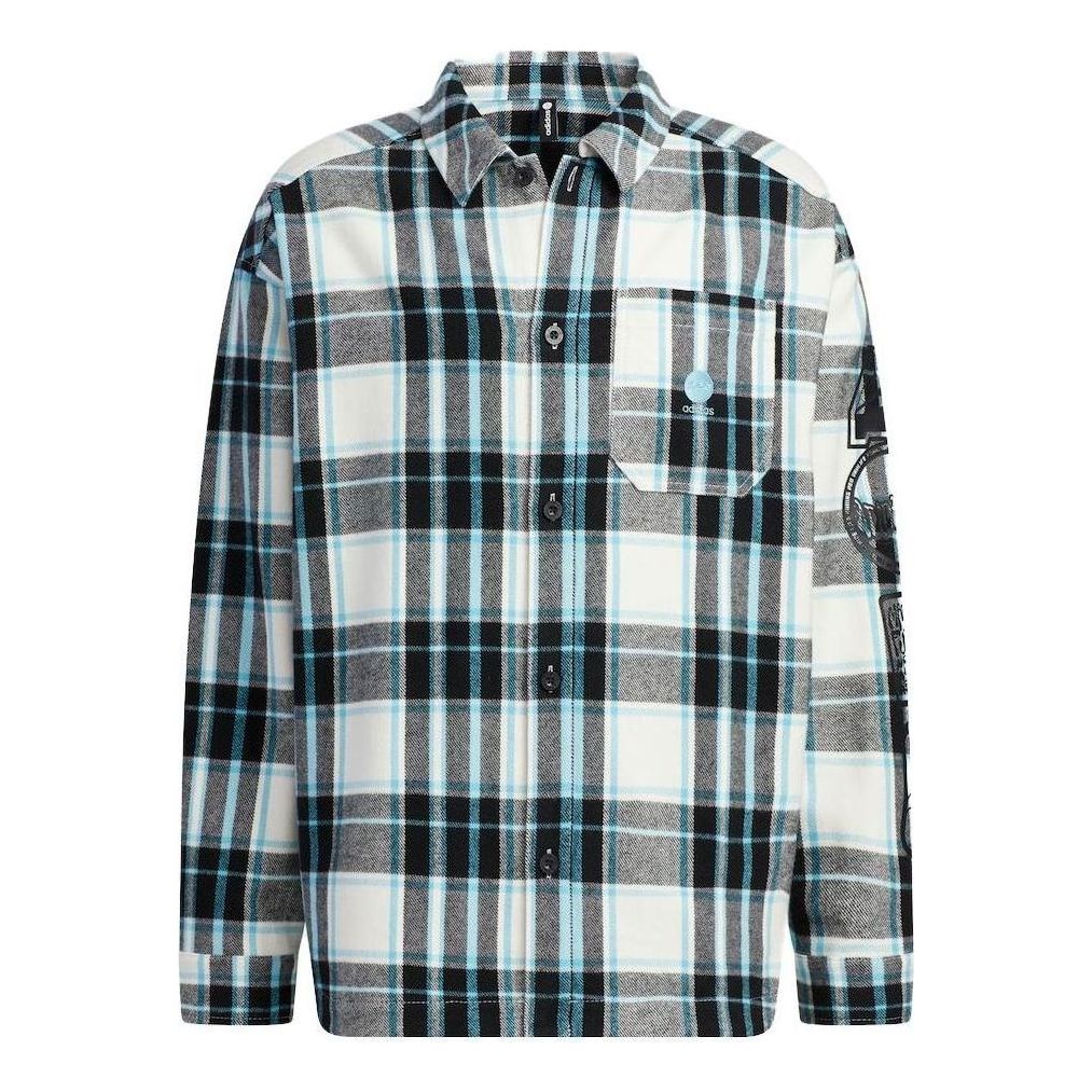 Košeľa adidas Originals Plaid Print Jacket Biela | IA6842, 0