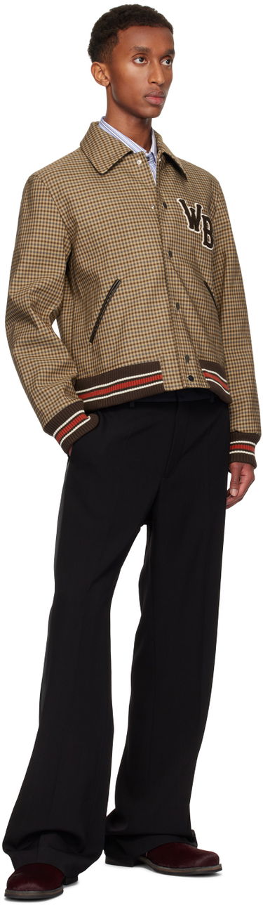 Bomber bunda Wales Bonner Wales Bonner Homecoming Varsity Bomber Jacket Hnedá | UA24JA10-CO03-8890, 3