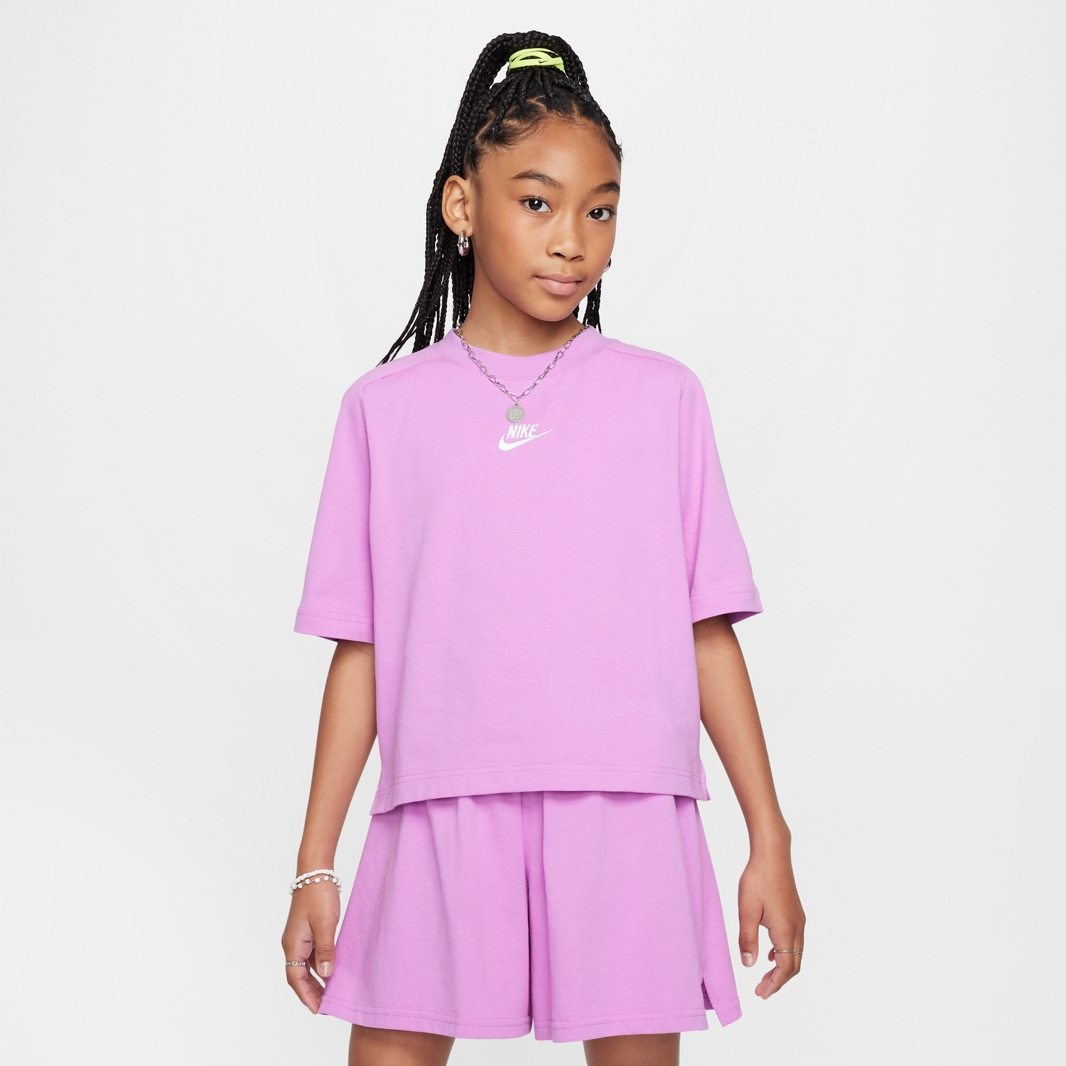 Sukňa Nike Nike Sportswear Short Sleeve T-Shirt Fialová | FN8589-532, 1