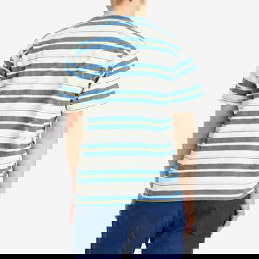 Tričko BEAMS Beams Plus Multi Stripe Pocket T-Shirt, Size Large Modrá | 3804-0087-156-70, 3