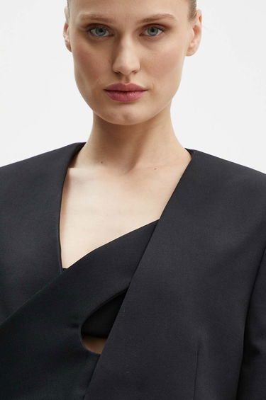 Kabáty HELIOT EMIL Black Cutout Wool Blazer Čierna | PREAW24.M.04.042.BLK01, 7