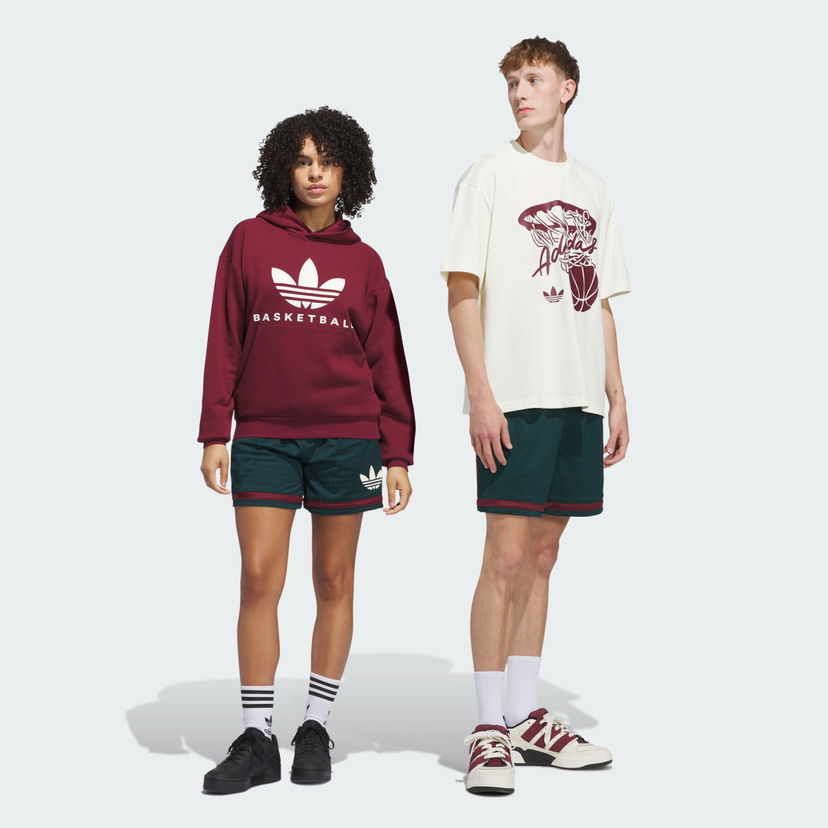 Šortky adidas Originals Originals Basketball Shorts Vínová | JN1174
