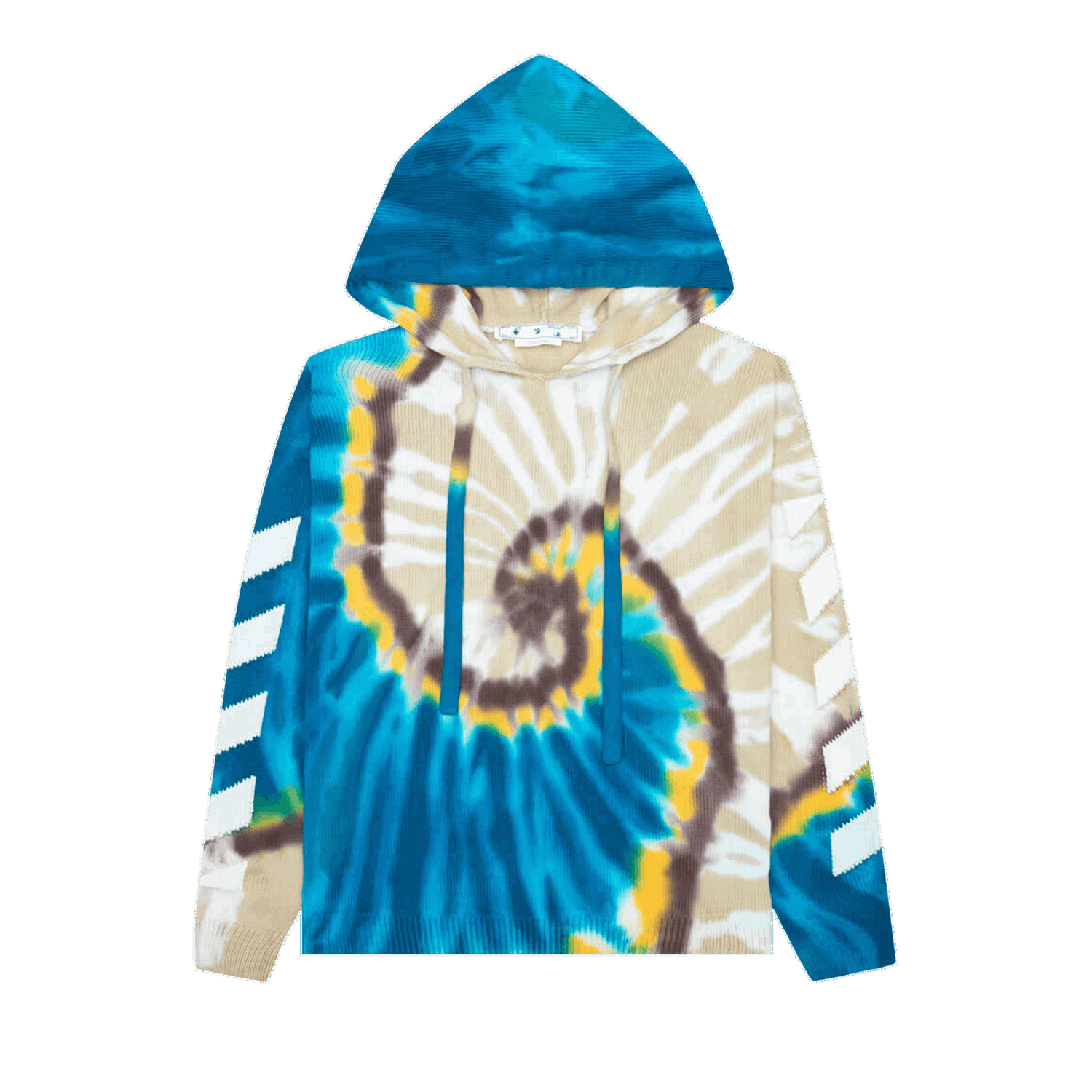 Mikina Off-White Diag Tie Dye Knit Hoodie Rôznofarebný | OMHA148S22KNI0016101, 0