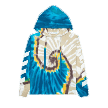 Mikina Off-White Diag Tie Dye Knit Hoodie Rôznofarebný | OMHA148S22KNI0016101, 0