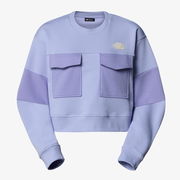 Oversized Cropped Crew Sweatshirt