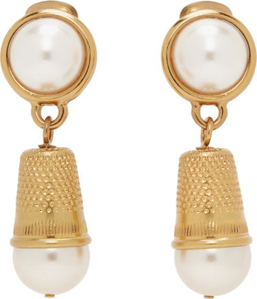 Náušnice Moschino Moschino Pearl Thimble Clip-On Earrings Metalická | 25121911084031006, 0