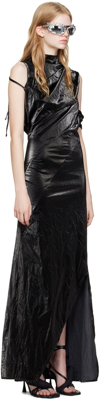 Šaty Ottolinger Ottolinger Draped Maxi Dress Čierna | 1101604, 1