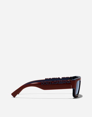 Slnečné okuliare Dolce & Gabbana Dg Logo Rectangular Frame Sunglasses Onesize Vínová | VG601FVN6809V000, 2