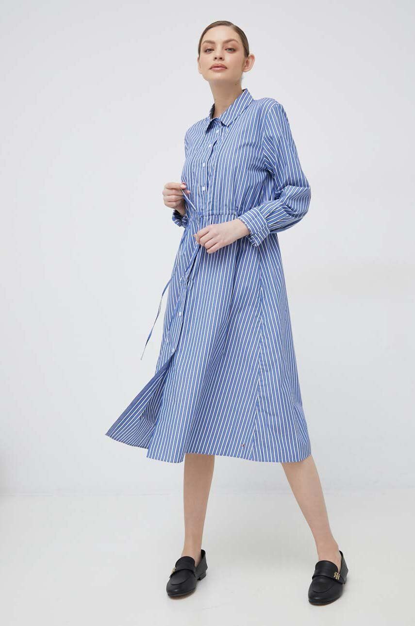 Šaty Tommy Hilfiger Dress Modrá | WW0WW37955.PPYX, 0