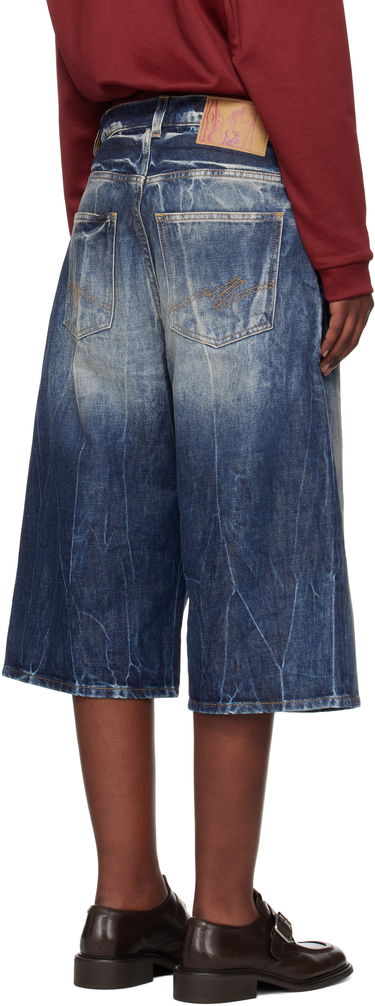 Šortky Martine Rose Martine Rose Zip Denim Shorts Modrá | 247WD07515, 2