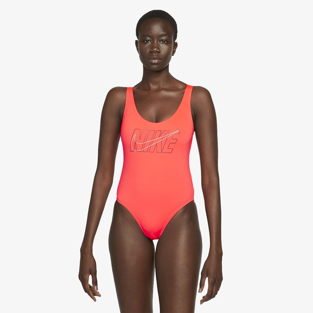 Plavky Nike One Piece Swimsuit With U-Back Červená | NESSC250-631, 0