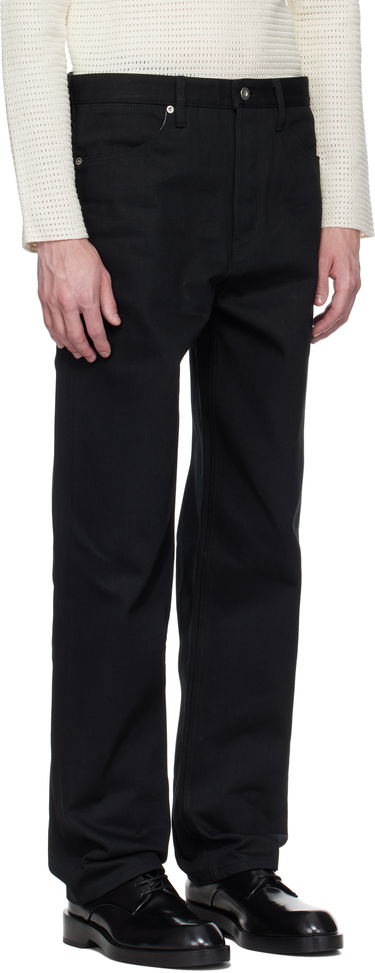Džínsy Jil Sander Jil Sander Regular Fit Jeans Čierna | J23KA0101_J45288, 1