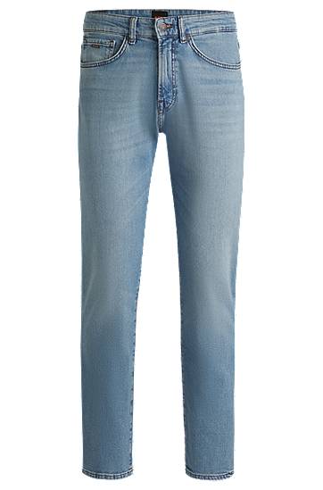 Džínsy BOSS Maine Regular-Fit Comfort-Stretch Jeans Modrá | 50514237