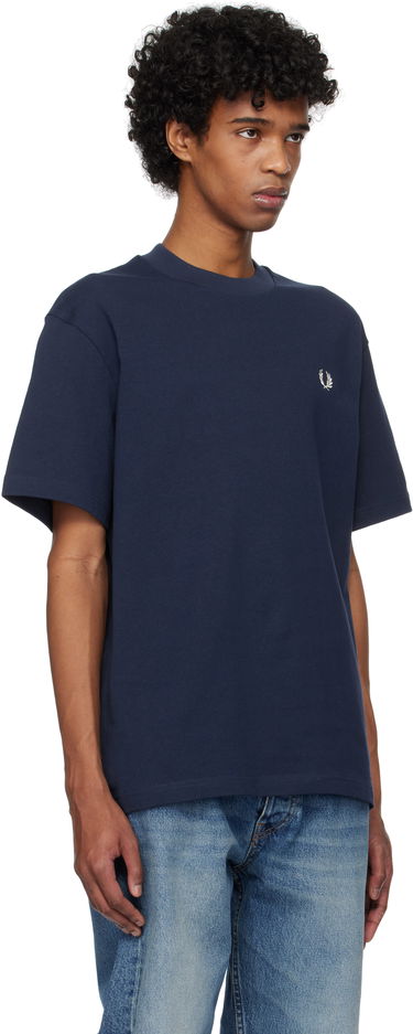 Tričko Fred Perry Fred Perry Embroidered T-Shirt Navy | M9826, 1