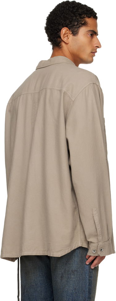 Košeľa Rick Owens DRKSHDW Concordians Jumbo Button-Up Shirt Béžová | DU02E7299 CFL, 2