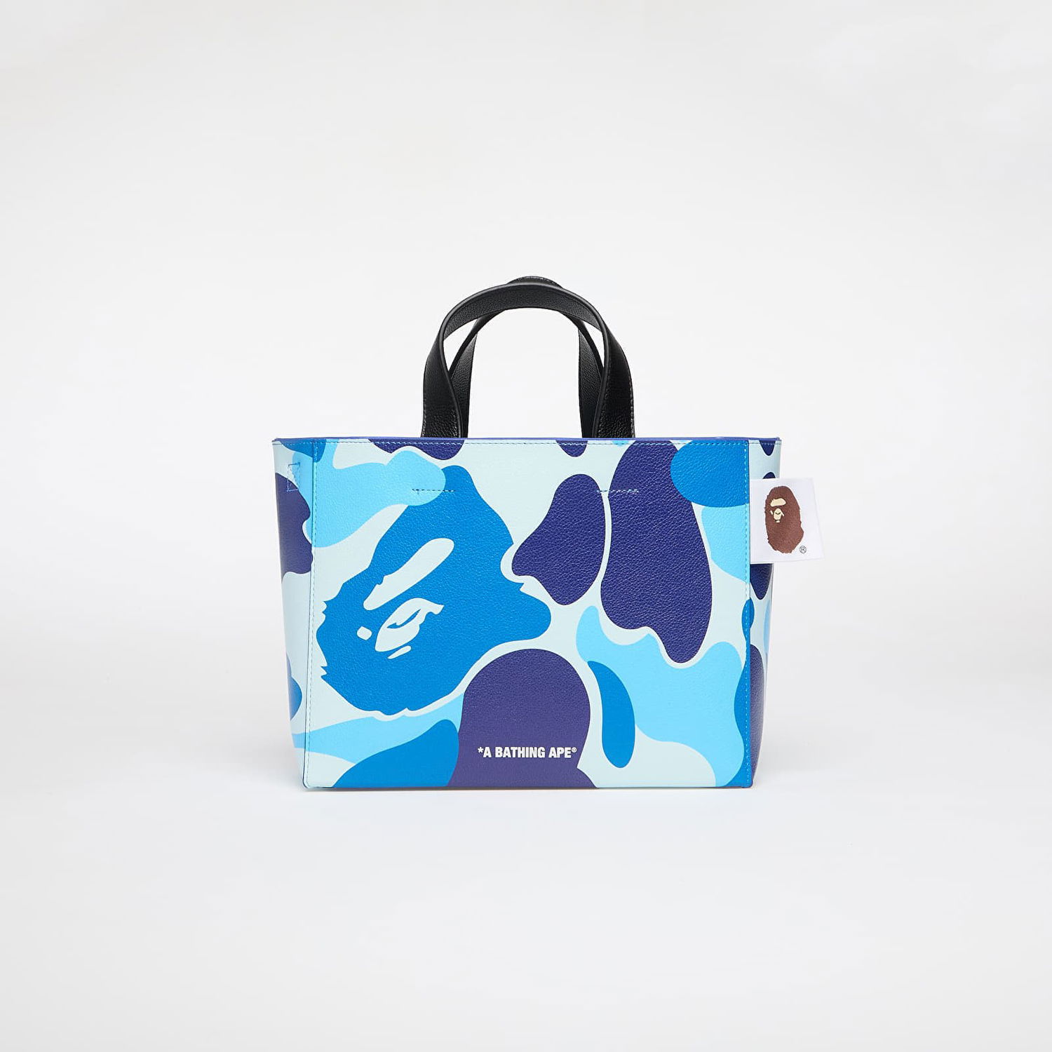 Tote bag BAPE A BATHING APE Abc Camo Pu Leather Bag S Modrá | 001SGK801010M BLU, 0