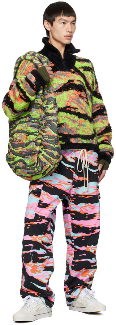 Sveter ERL ERL Camo-Print Mockneck Sweater Čierna | ERL06N007, 3