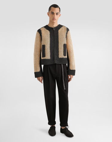Bunda Dolce & Gabbana Dolce & Gabbana Woven Raffia Zip-Up Jacket Béžová | G9BNRTGJ151S9000, 1