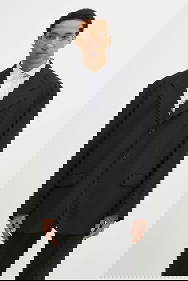 Bunda Maison Margiela MM6 Maison Margiela Oversized Wool Blazer Čierna | SH0BN0011, 0