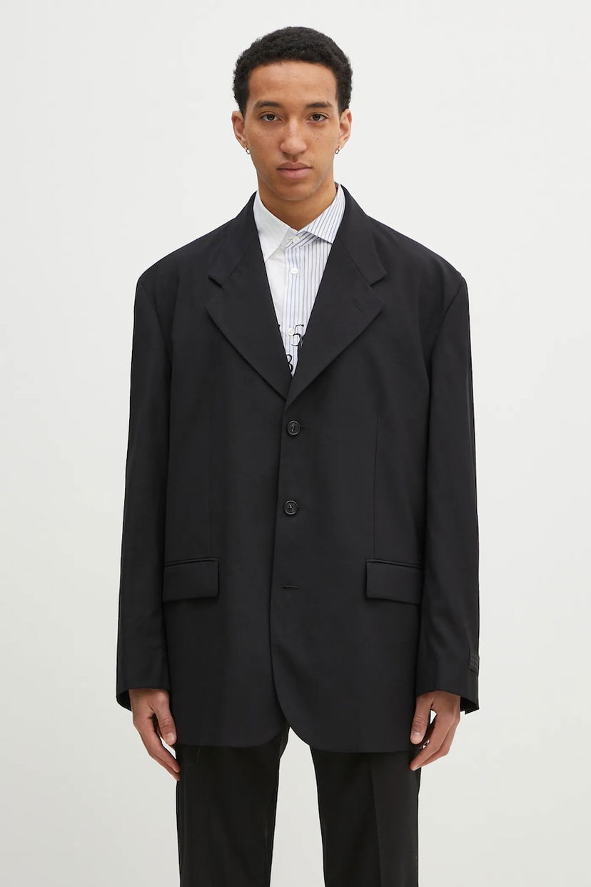 Bunda Maison Margiela MM6 Maison Margiela Oversized Wool Blazer Čierna | SH0BN0011