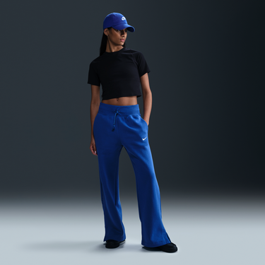 Tepláky Nike Nike Sportswear Phoenix Fleece High-Waisted Wide-Leg Pants Modrá | DQ5615-480, 1