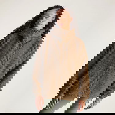 Mikina adidas Performance Fleece Full-Zip Hoodie by Stella McCartney Hnedá | KA0646, 0