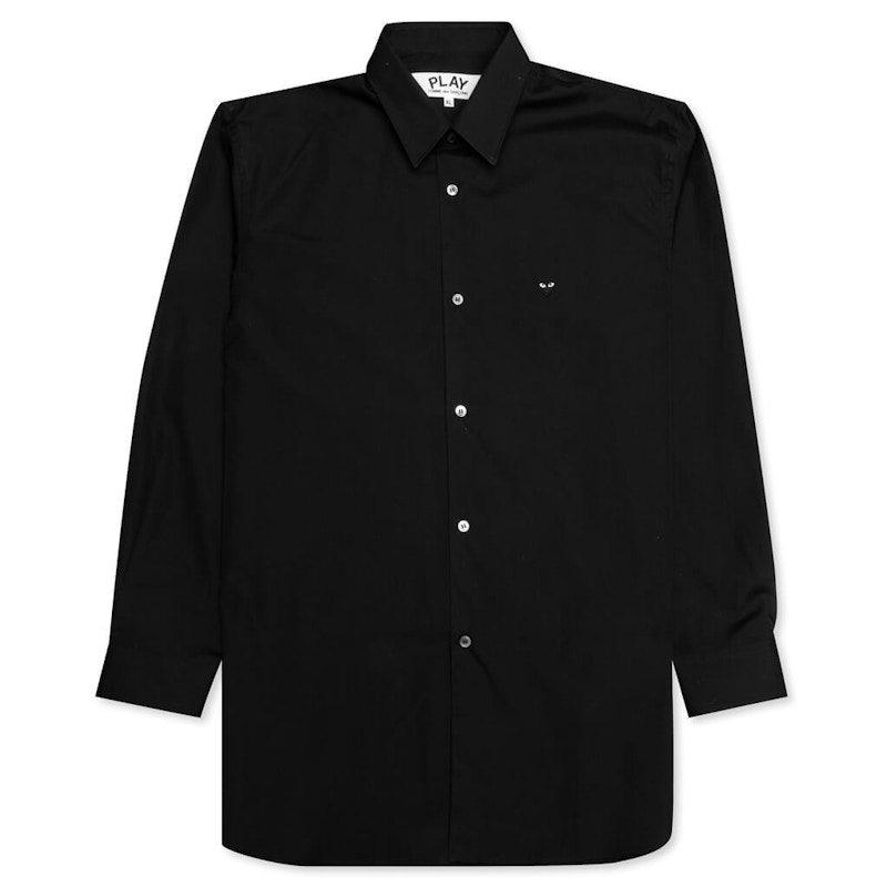 Košeľa Comme des Garçons Small Emblem Button Up Shirt Čierna | AZ-B014-051-1