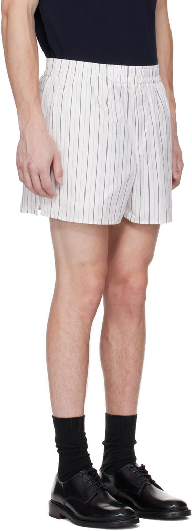 Šortky AMI AMI Paris Cotton Elasticated Shorts Biela | USO117.CO0109, 4