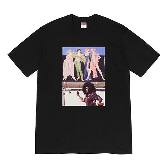Tričko Supreme American Picture Graphic Short Sleeve T-Shirt Čierna | SUP-FW19-736, 0