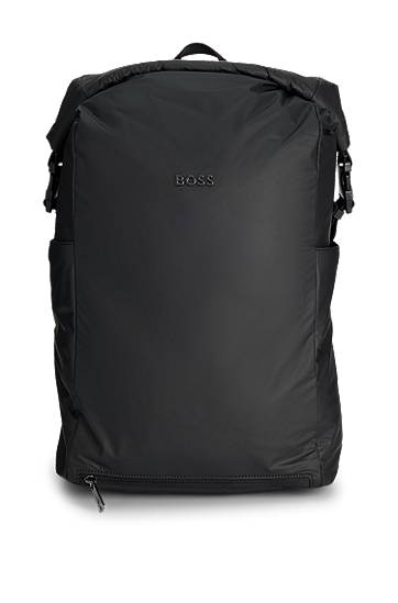 Batoh BOSS BOSS Roll-Top Backpack Čierna | 50541460, 0