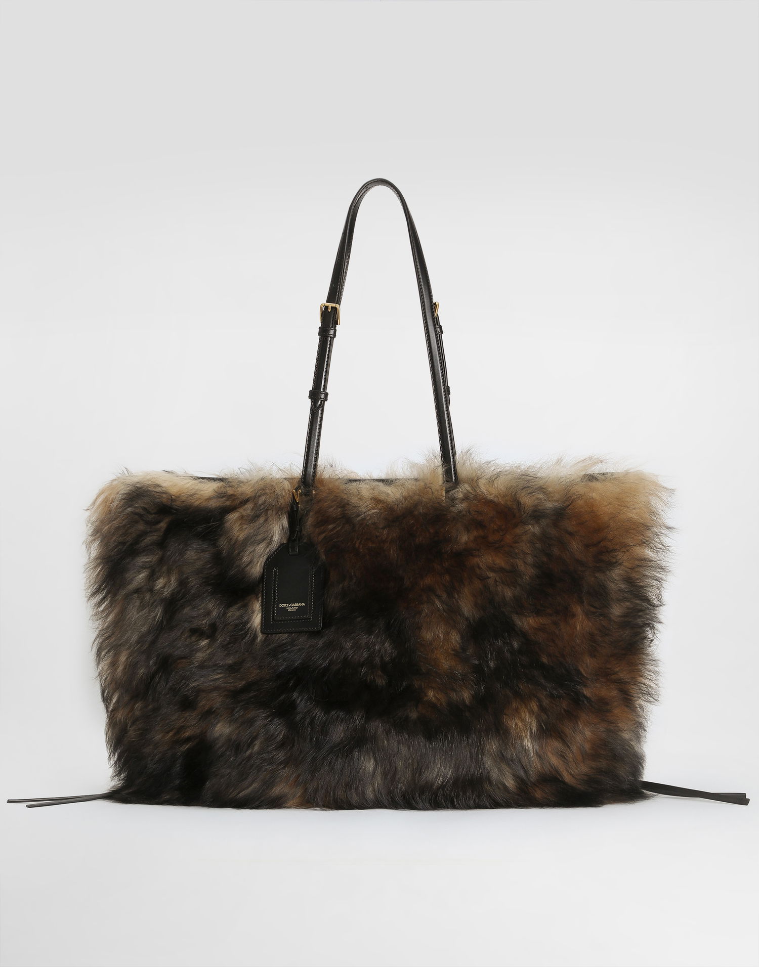 Tote bag Dolce & Gabbana Dolce & Gabbana Atene Fur Shopping Tote Bag Rôznofarebný | BB2535AW94289875, 1