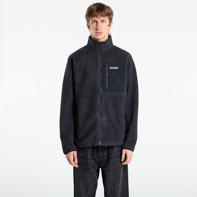 Bunda Columbia Columbia Jasper Ridge™ Pebbled Full Zip Fleece Jacket Čierna | 2142421010